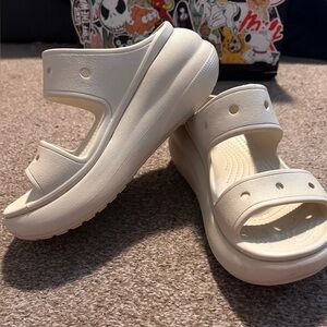 Women’s Crocs Crush Sandal - Bone size 6